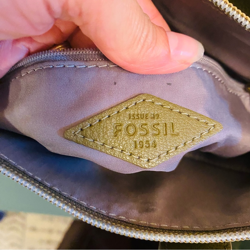 Fossil | Hunter Leather Backpack Green - Picture 5 of 6